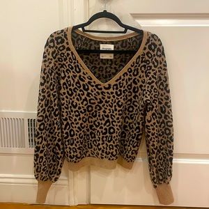 Abercrombie Cheetah Print Sweater